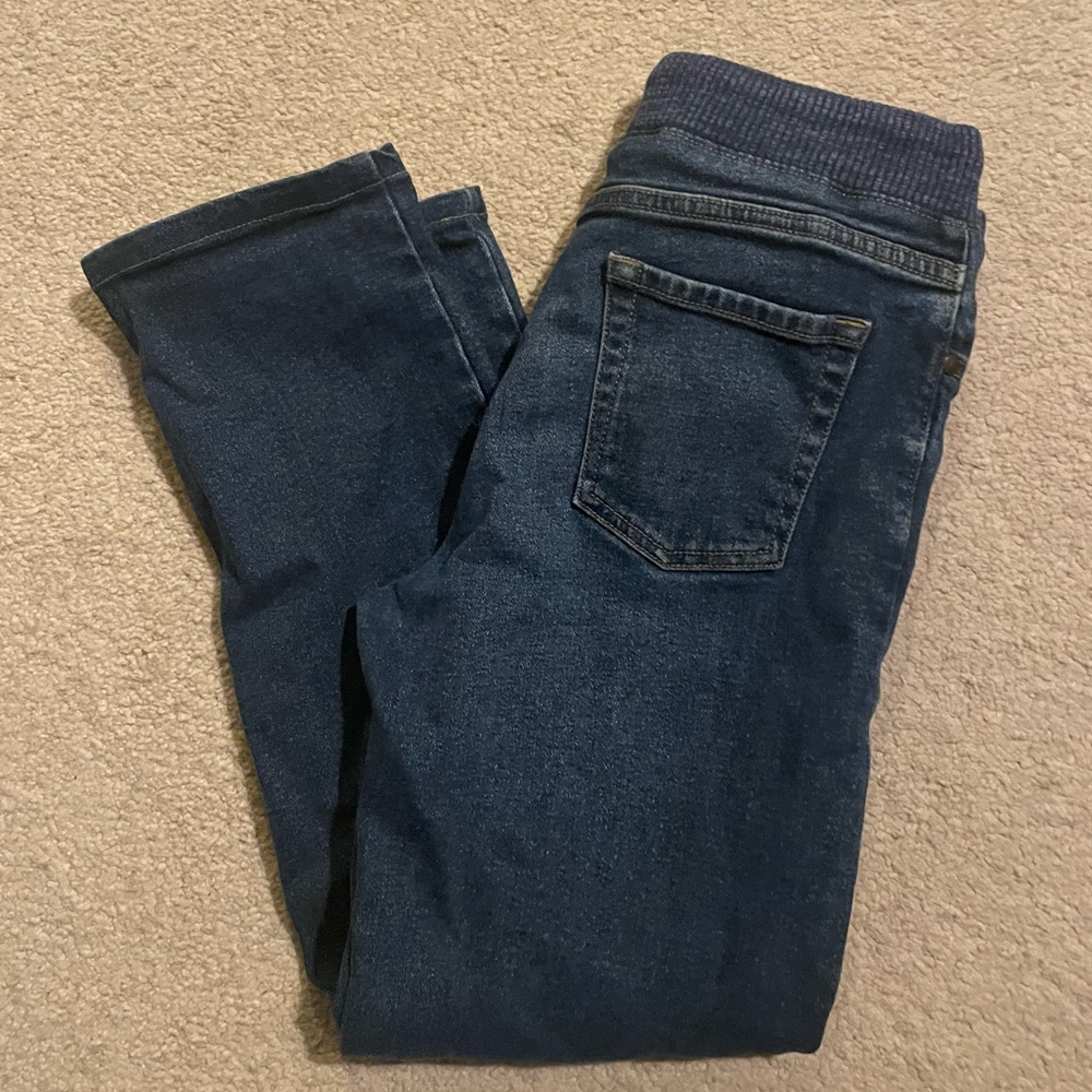 Drawstring Dark Jeans - Picture 2 of 3